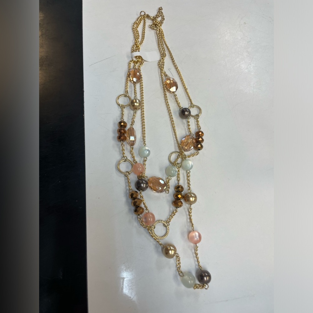 Layered beaded necklace